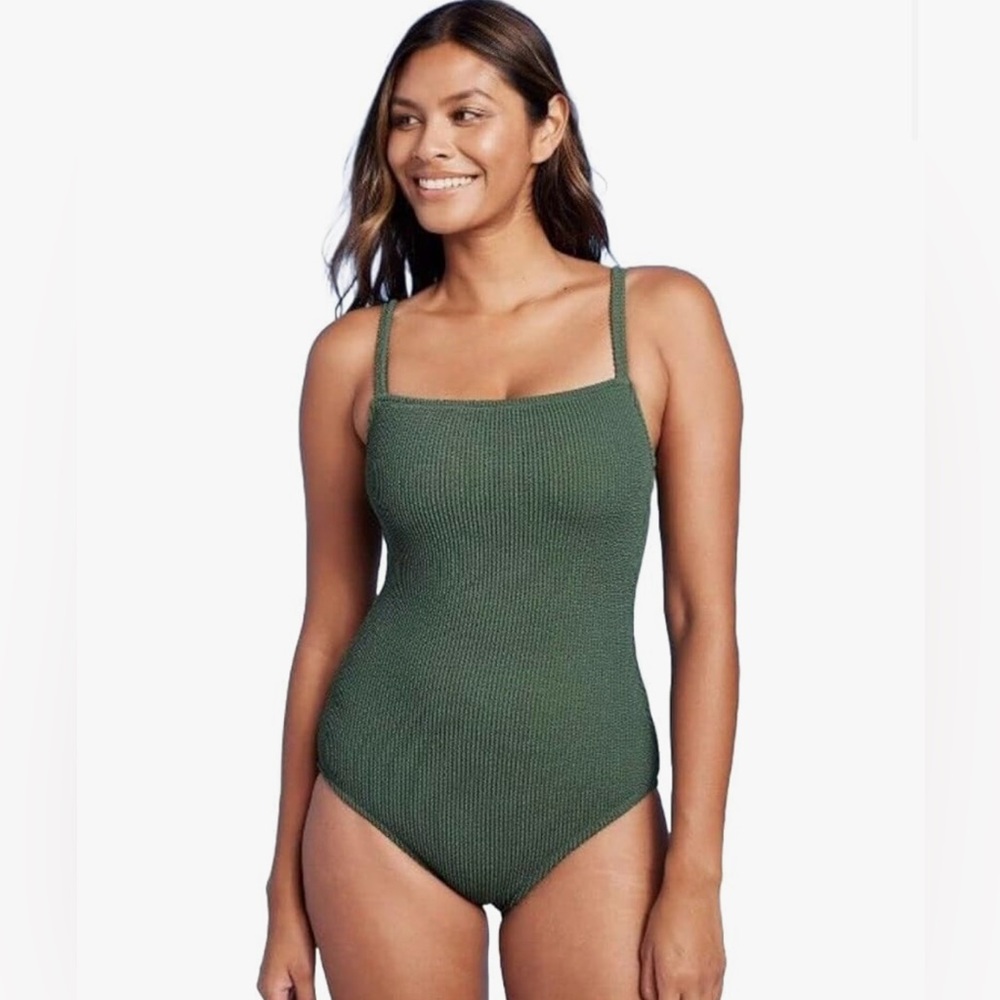 KONA SOL WOMANS NWT 40.00$ OLIVE FOREST GREEN ONE PIECE SWIMWEAR BATHING SUIT XL
